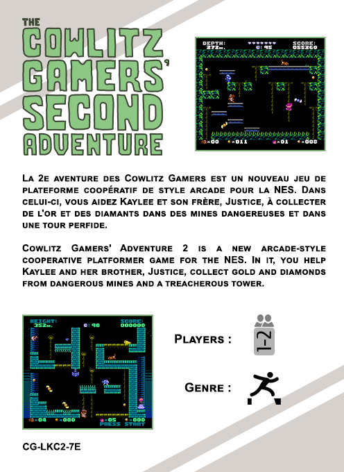 Cowlitz Gamers 2nd Adventure (Homebrew) — Box back